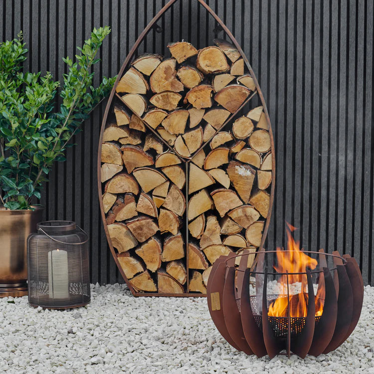Outdoor Solis Firepit in Rust - Kristia Rose Collections
