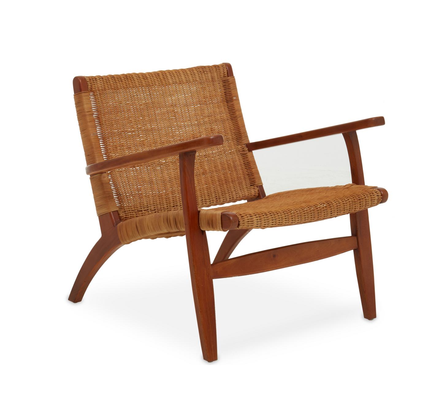 Bisley Brown Rattan Woven Chair - Kristia Rose Collections