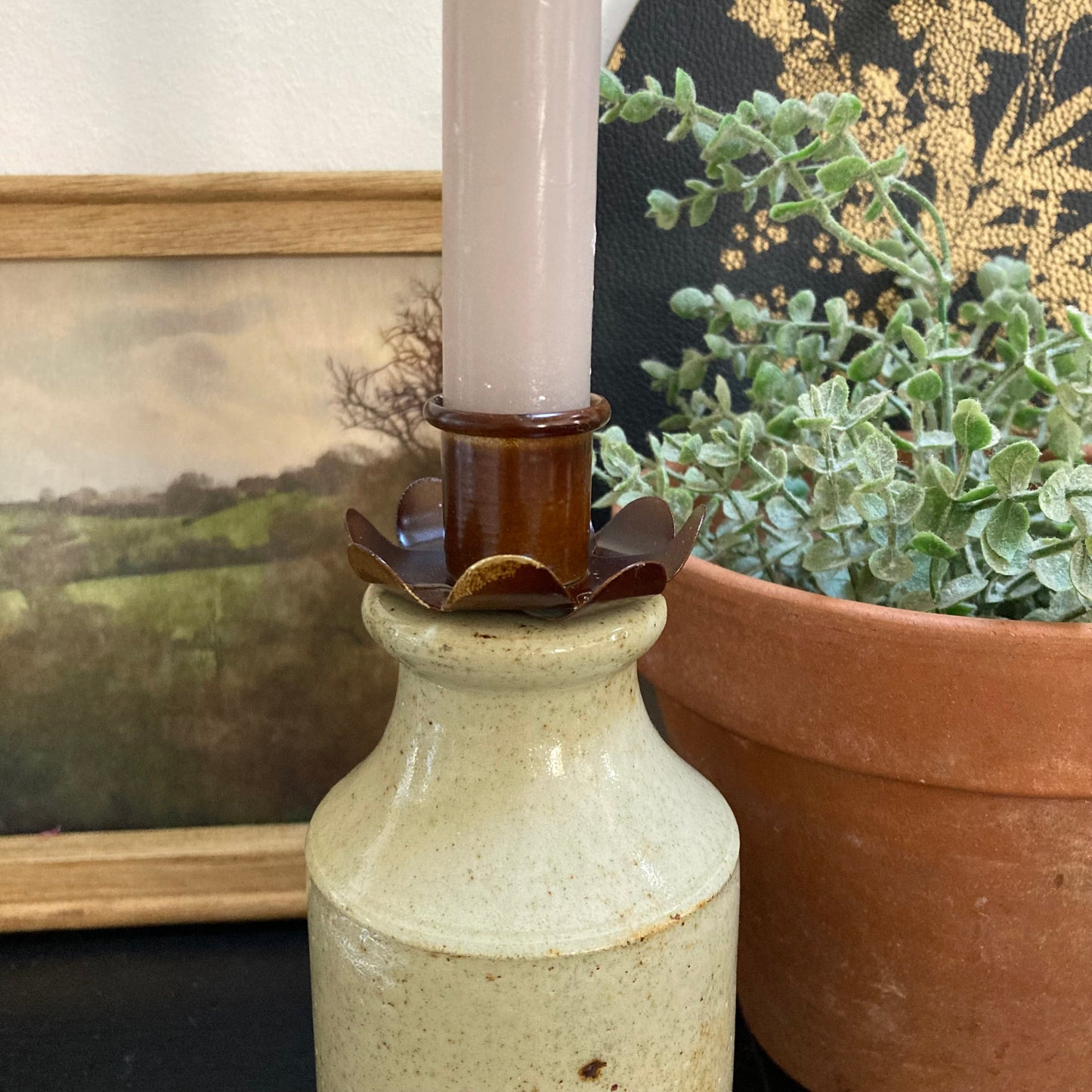 Candle Converter in Flower Design - Rust