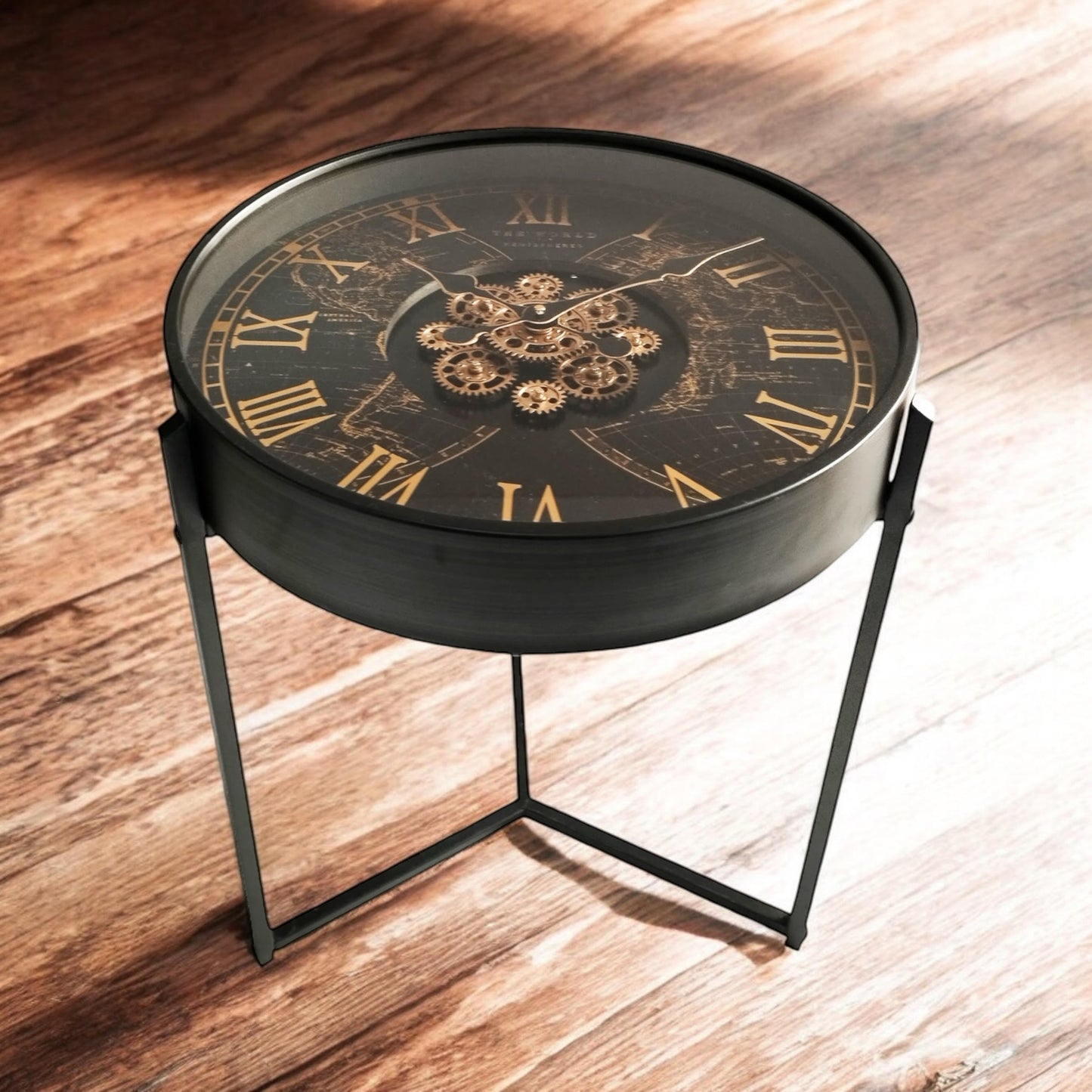 Gear Clock Side Table