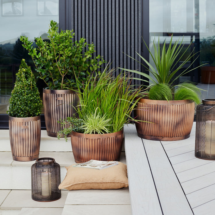 Hampton Copper Planter Set of 2
