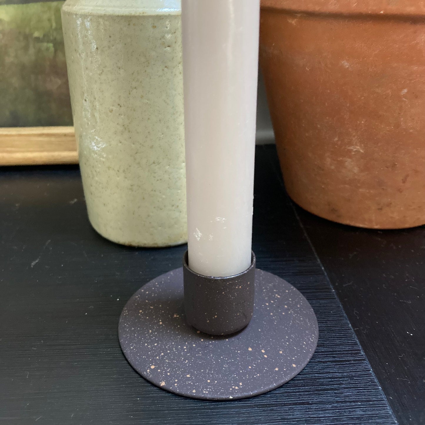 Small Rustic Simple Candle Holder