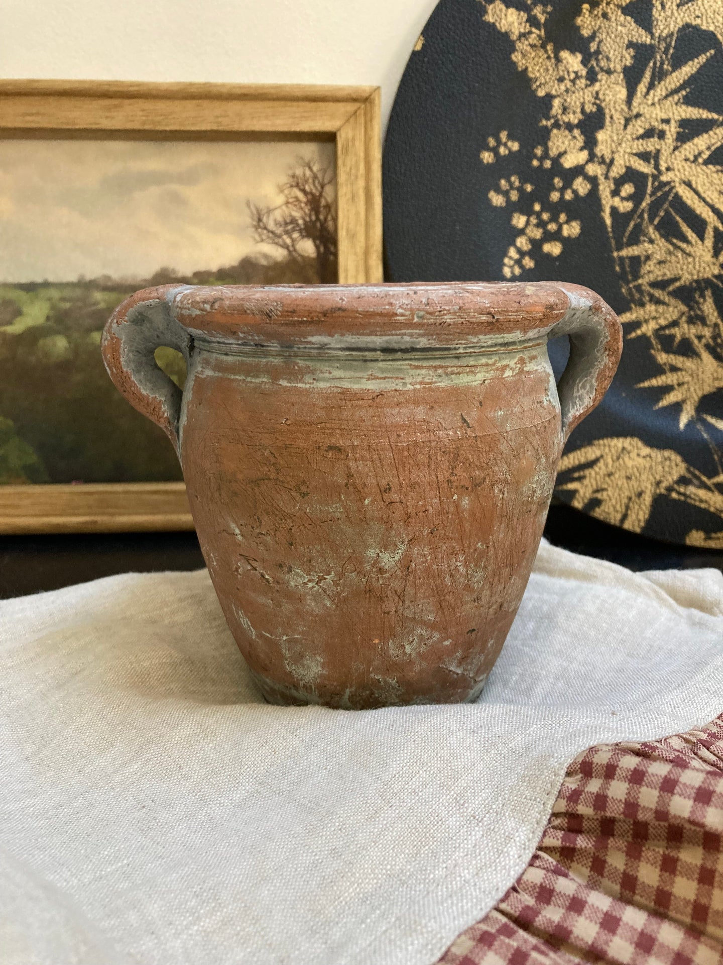 Small Vintage Pot With Handles