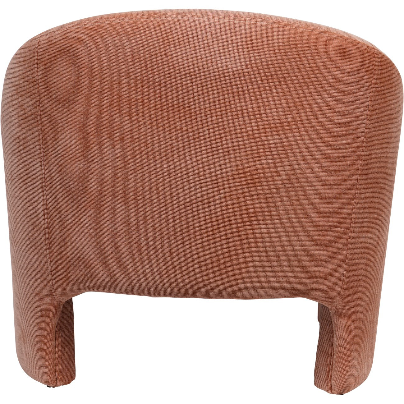 Stanton Chenille Sculptural Chair in Blush and Olive