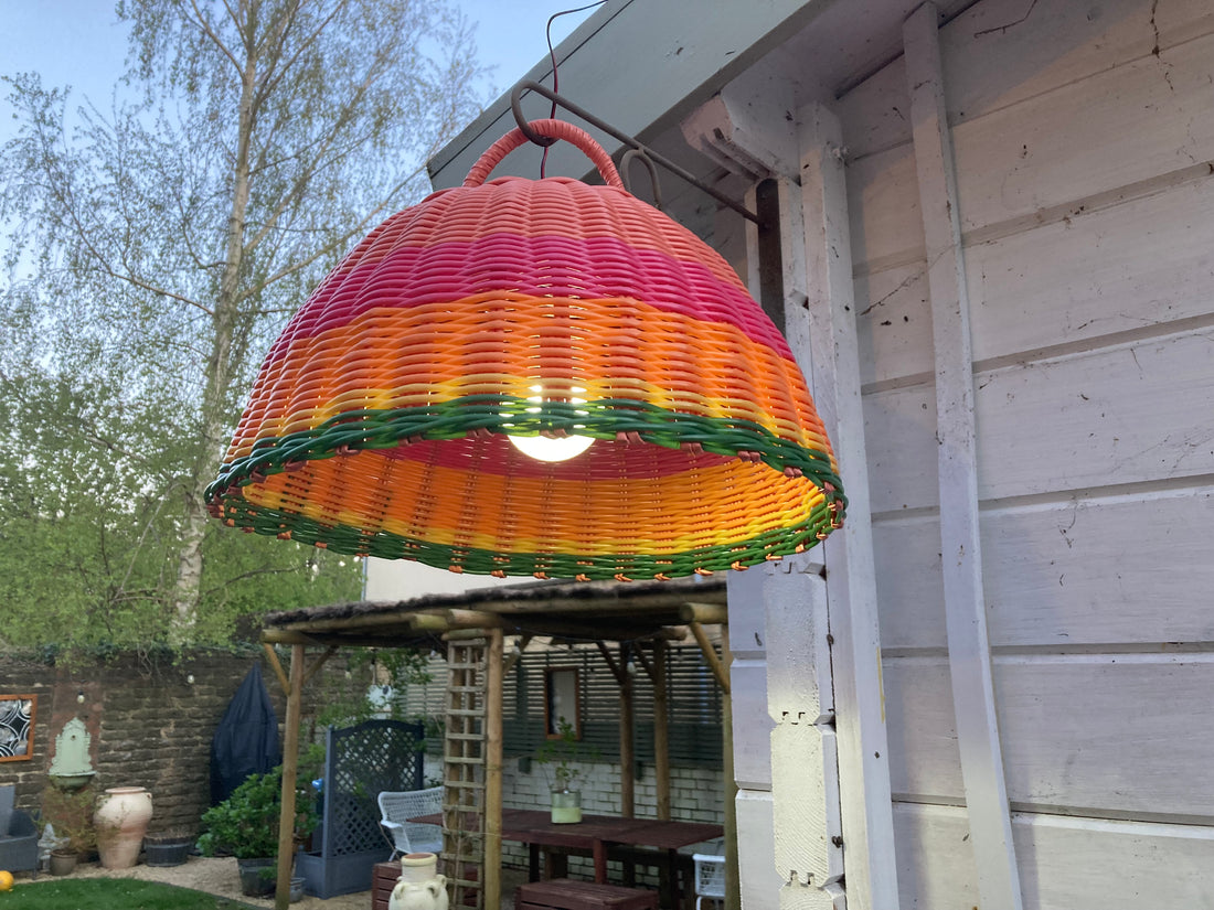 Make Your Own Outdoor Solar Pendant on a Budget