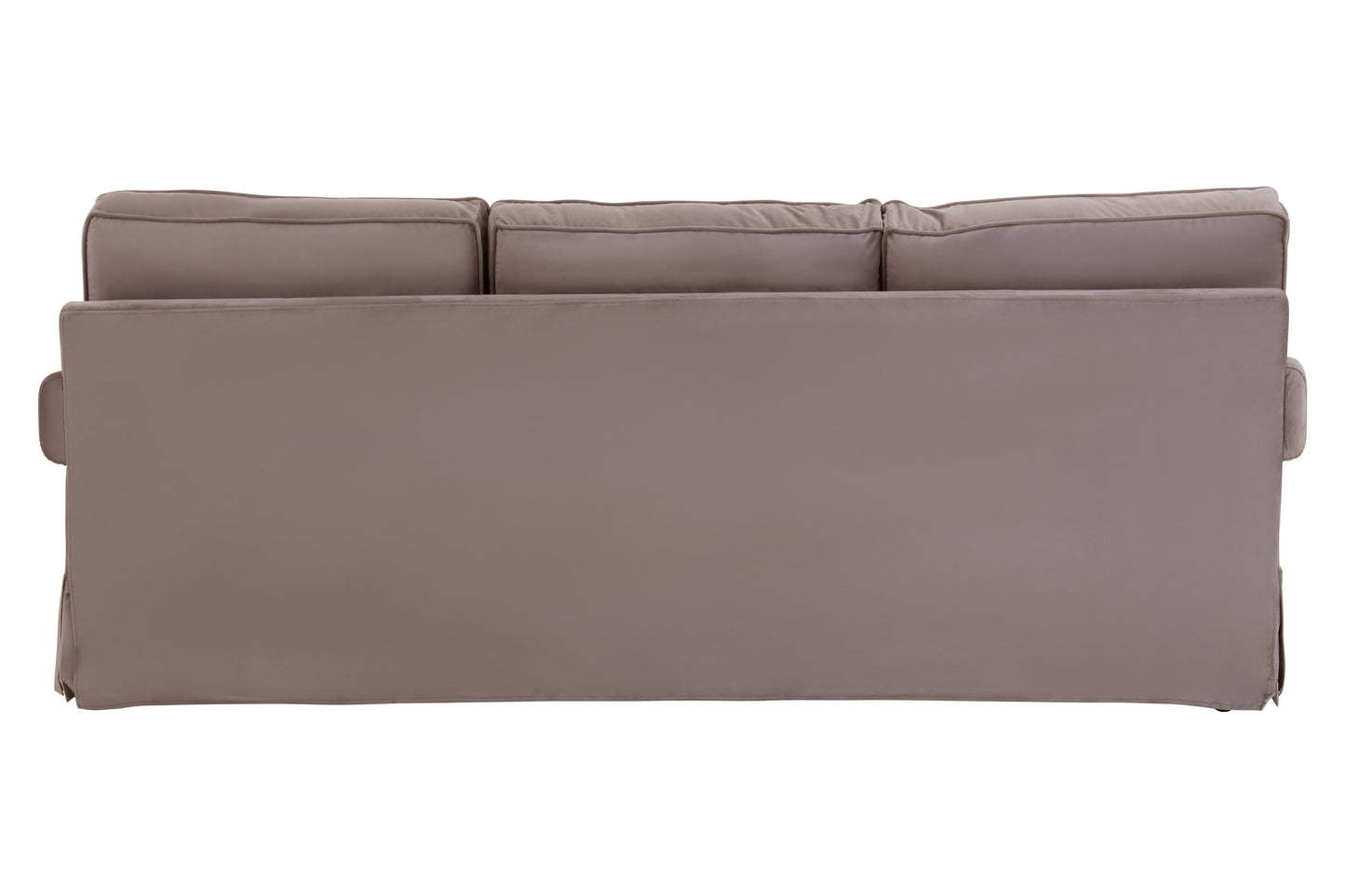 Three Seat Classic Valance Velvet Sofa : 3 Colours