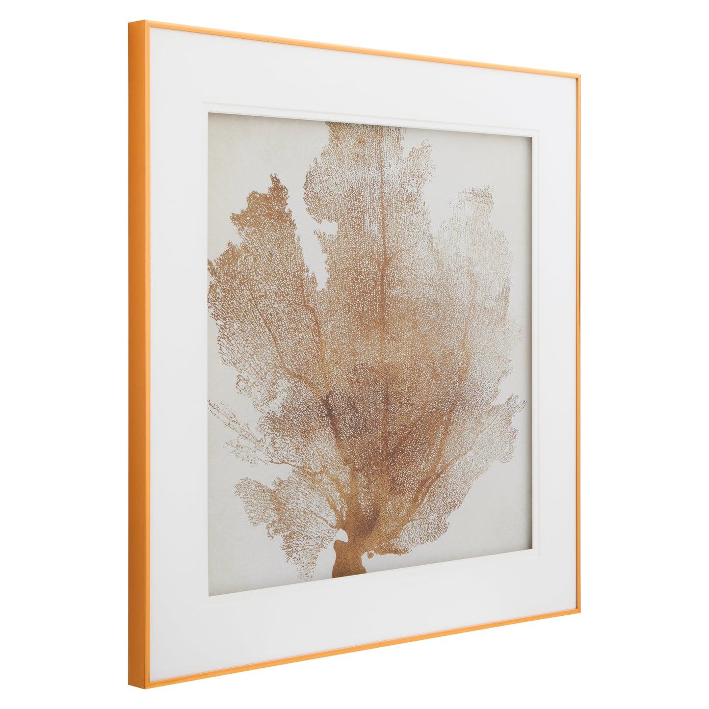 Botanical White and Gold Statement Wall Art