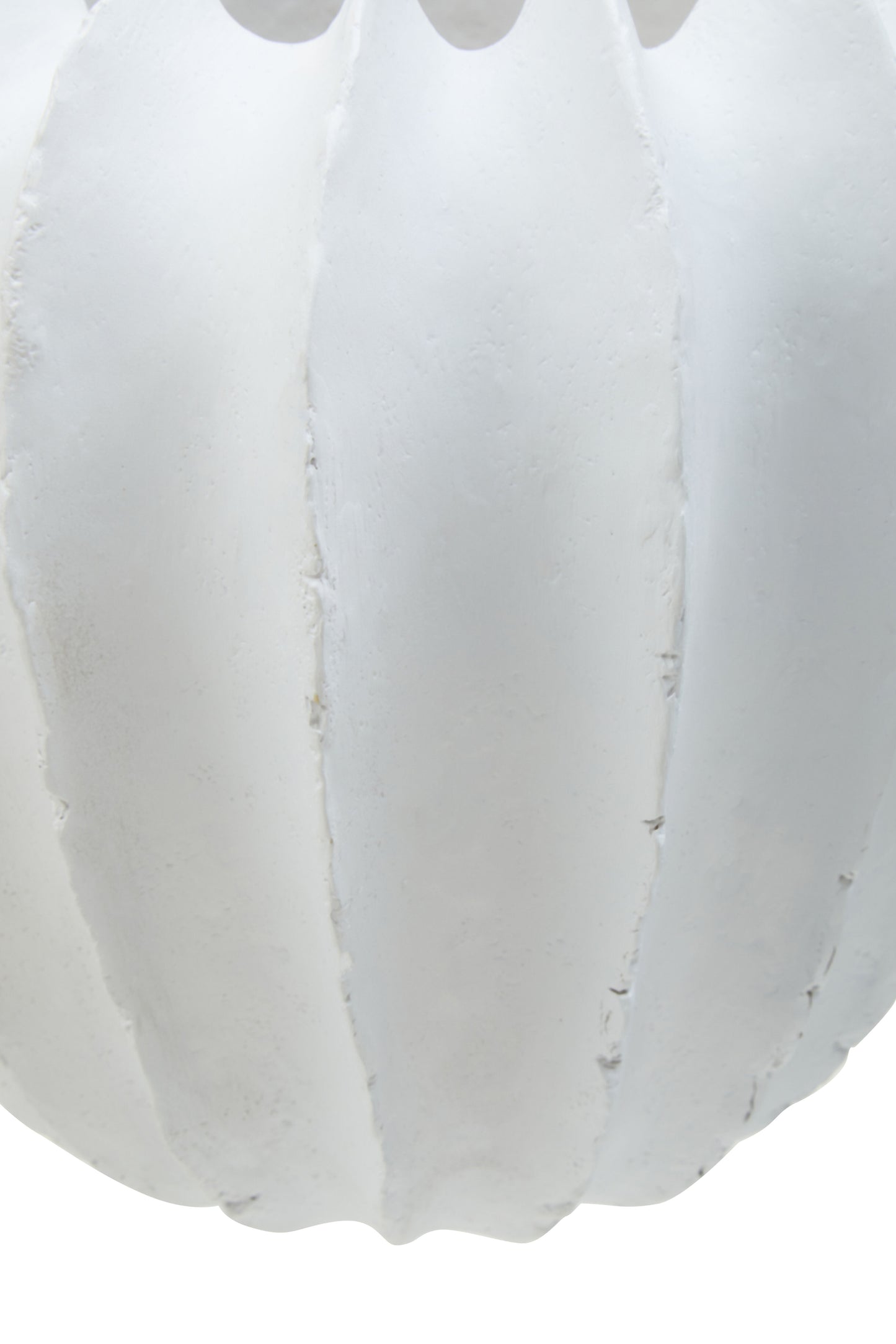 Sculptural White Stone Effect Vase