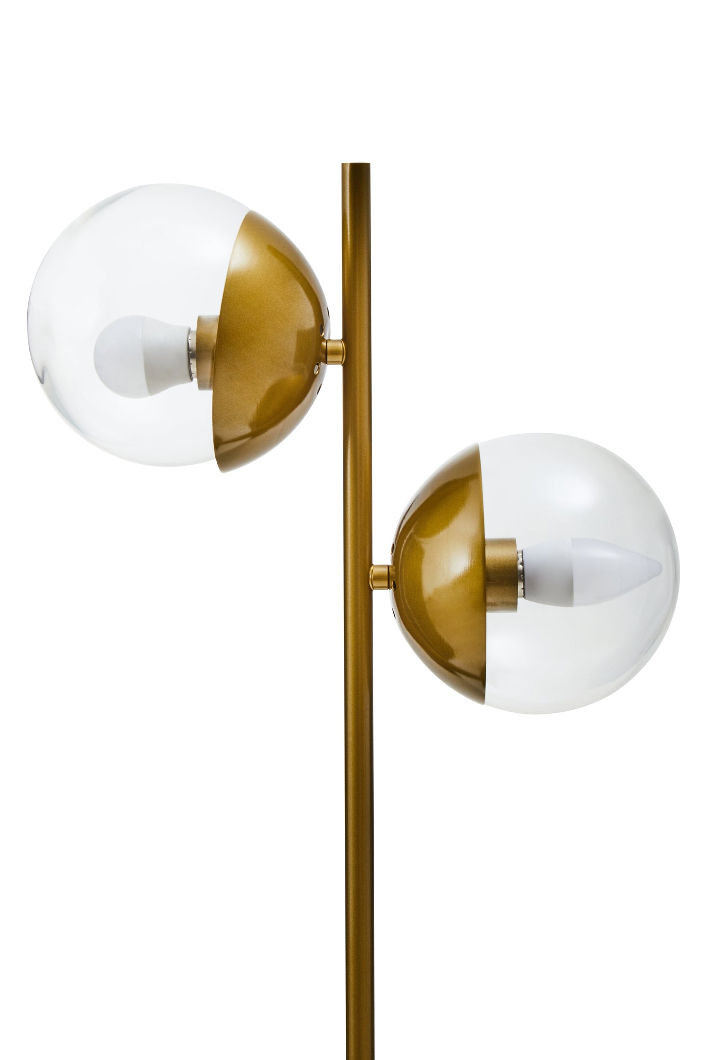 Sudeley Gold and Black Marble, Two Globe Table Lamp