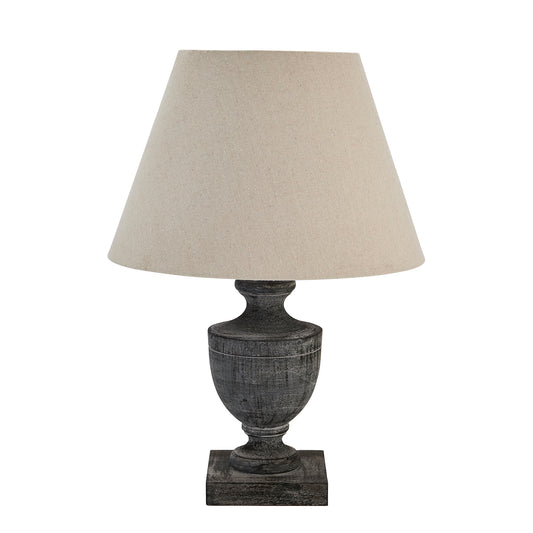 Incia Urn Wooden Table Lamp 51cmH - Kristia Rose Collections