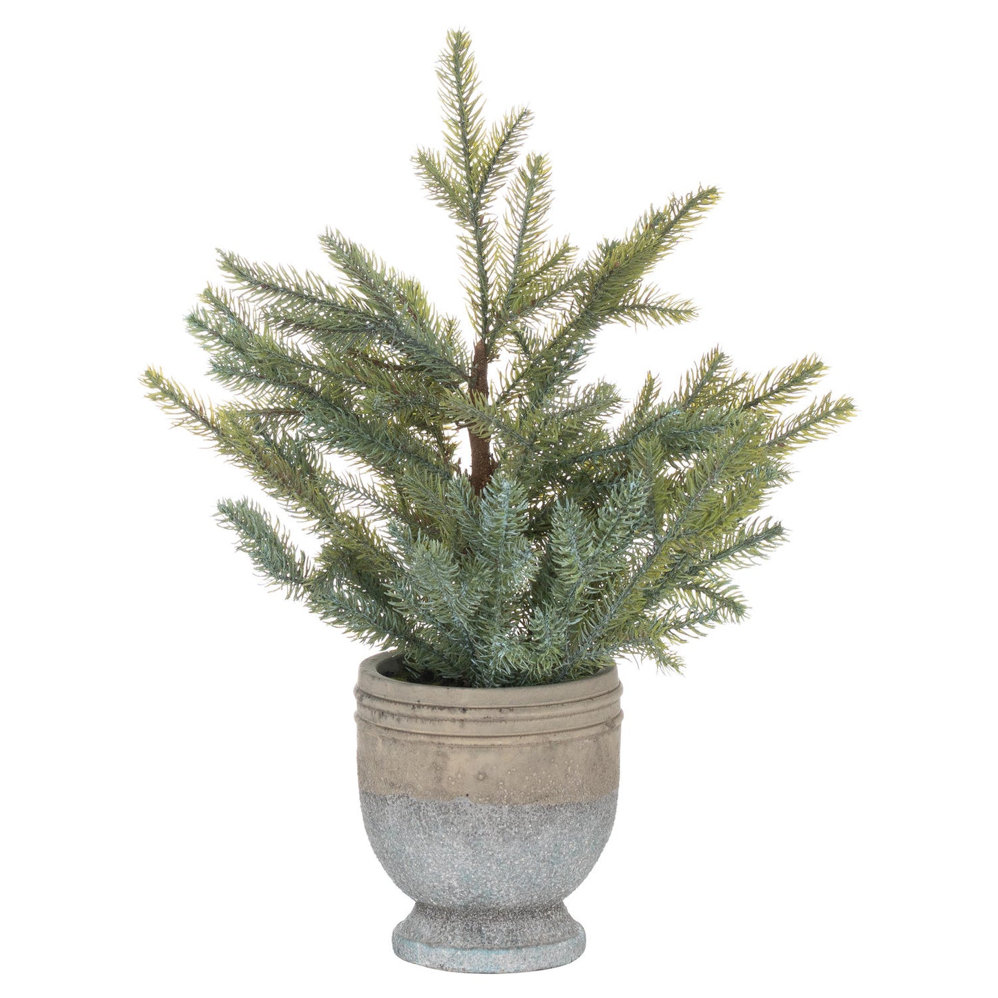 Pine Tree in Antique Style Stone Pot