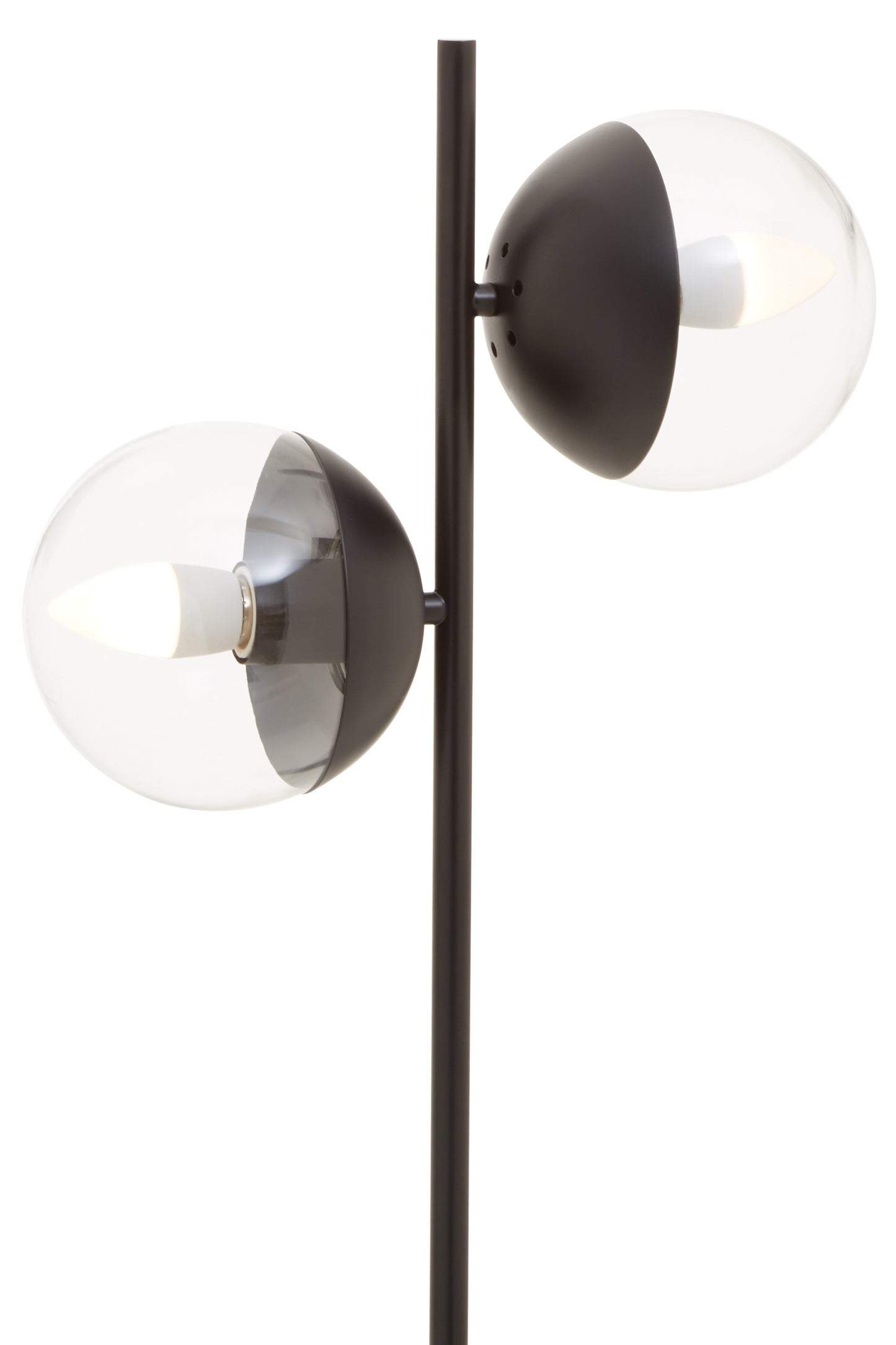 Sudeley Black Metal Two Light Table Lamp