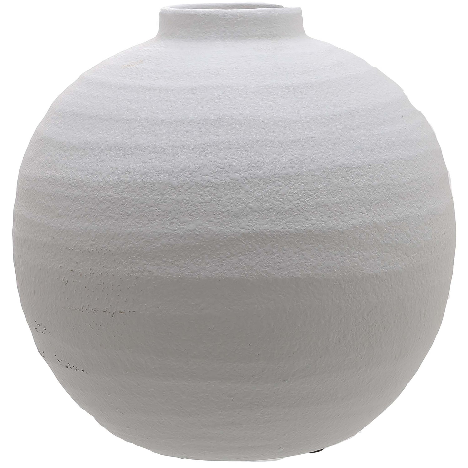 Classic Statement White Spherical Vase - Kristia Rose Collections