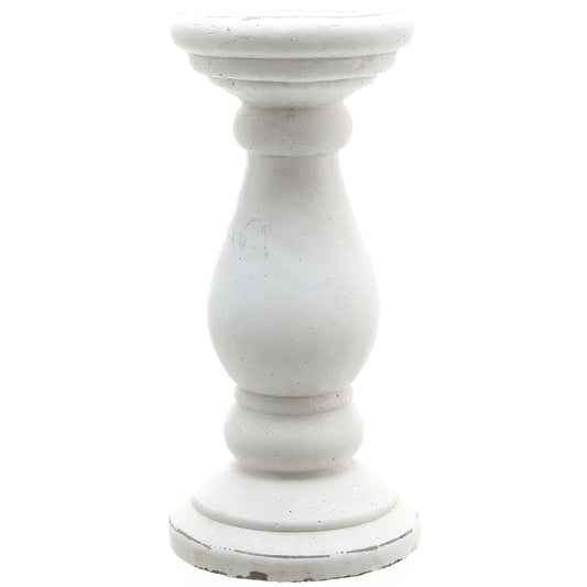 Small Matt White Ceramic Candle Holder - Kristia Rose Collections