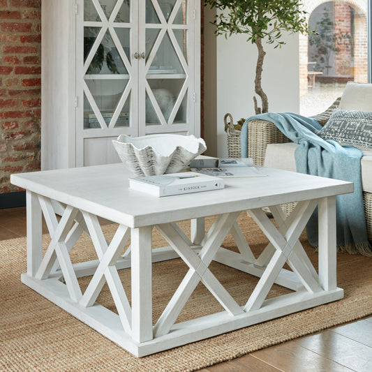 Lattice Collection Square Coffee Table - Kristia Rose Collections