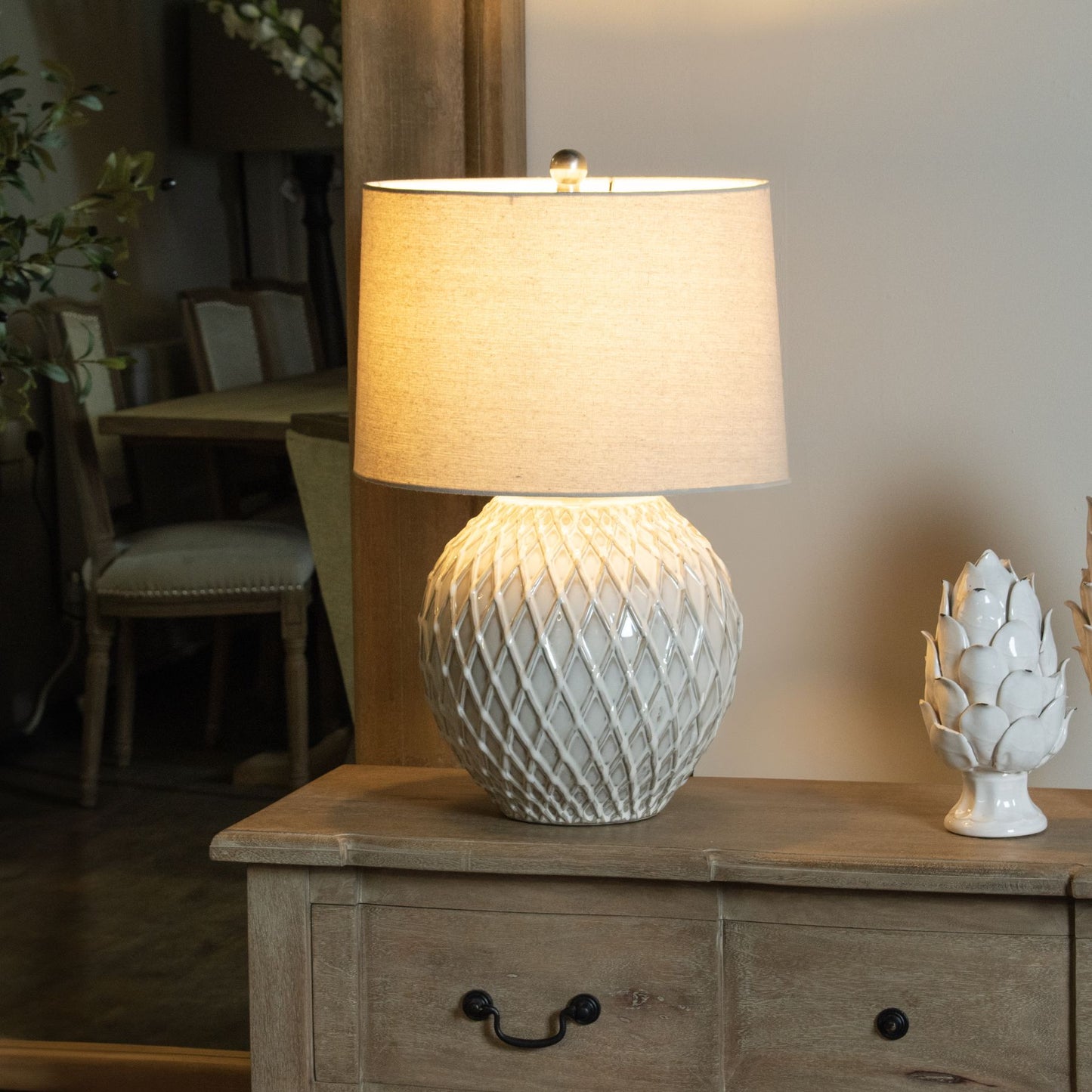 Neutral Ceramic Table Lamp