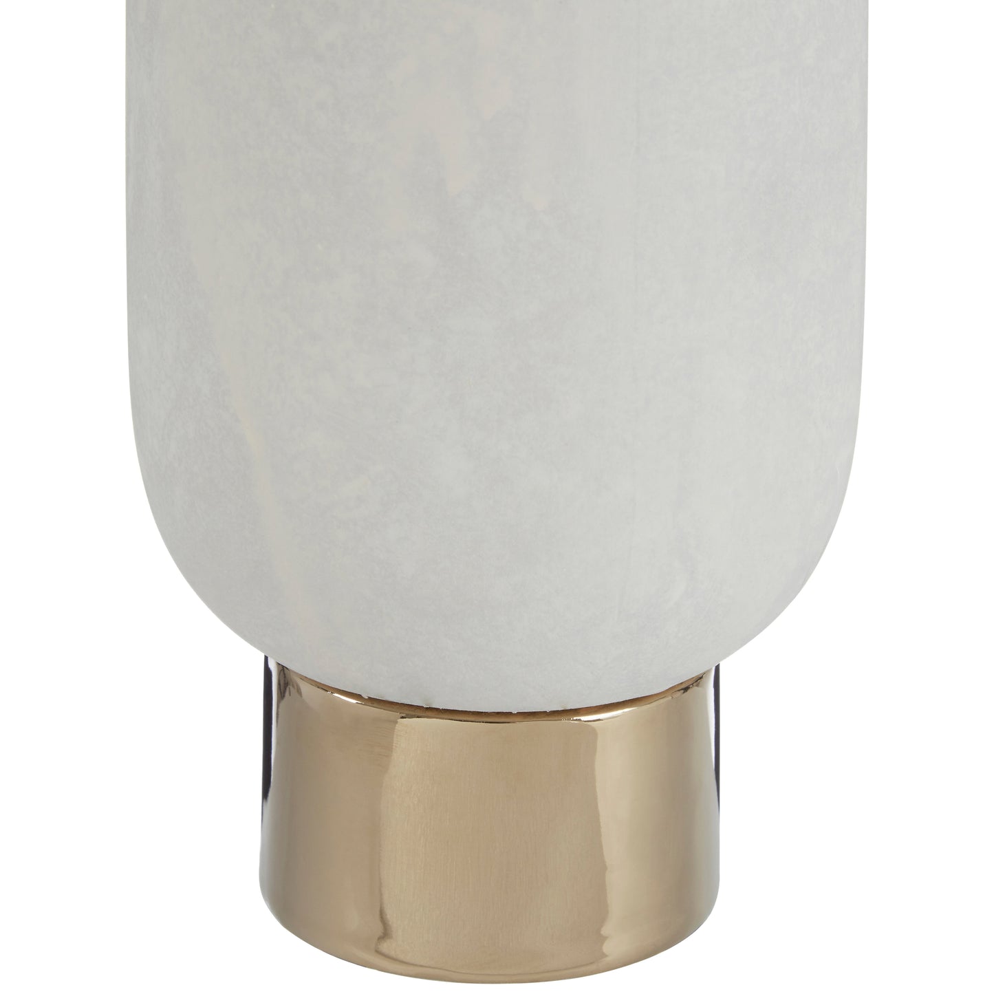 Tall White Stoneware Luxe Vase