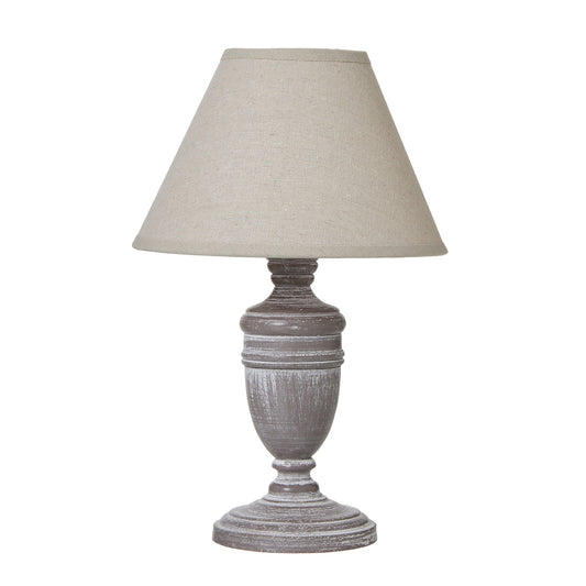 Small Neutral Table Lamp With Linen Shade