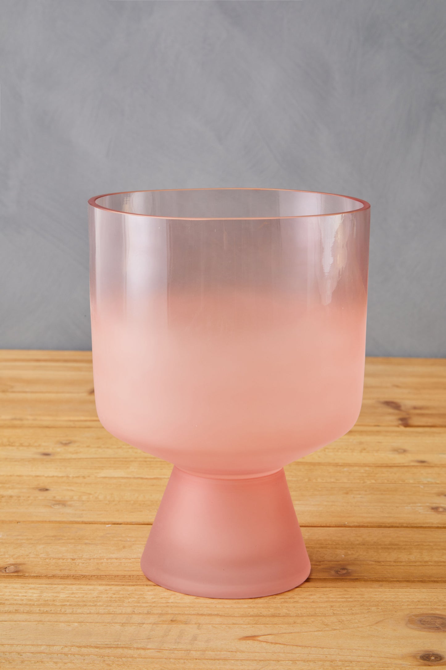 Pink Ombre Glass Vase