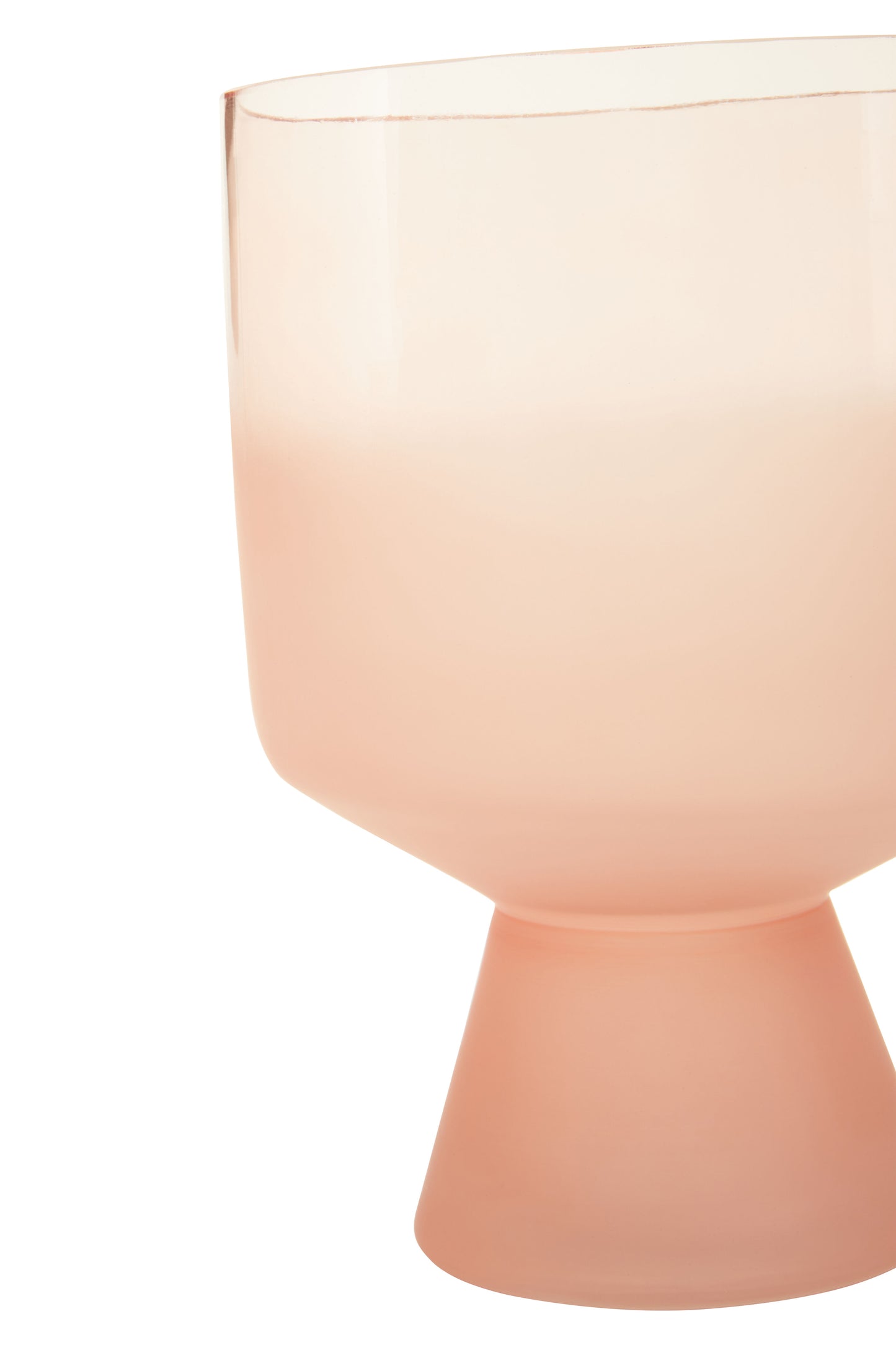 Pink Ombre Glass Vase