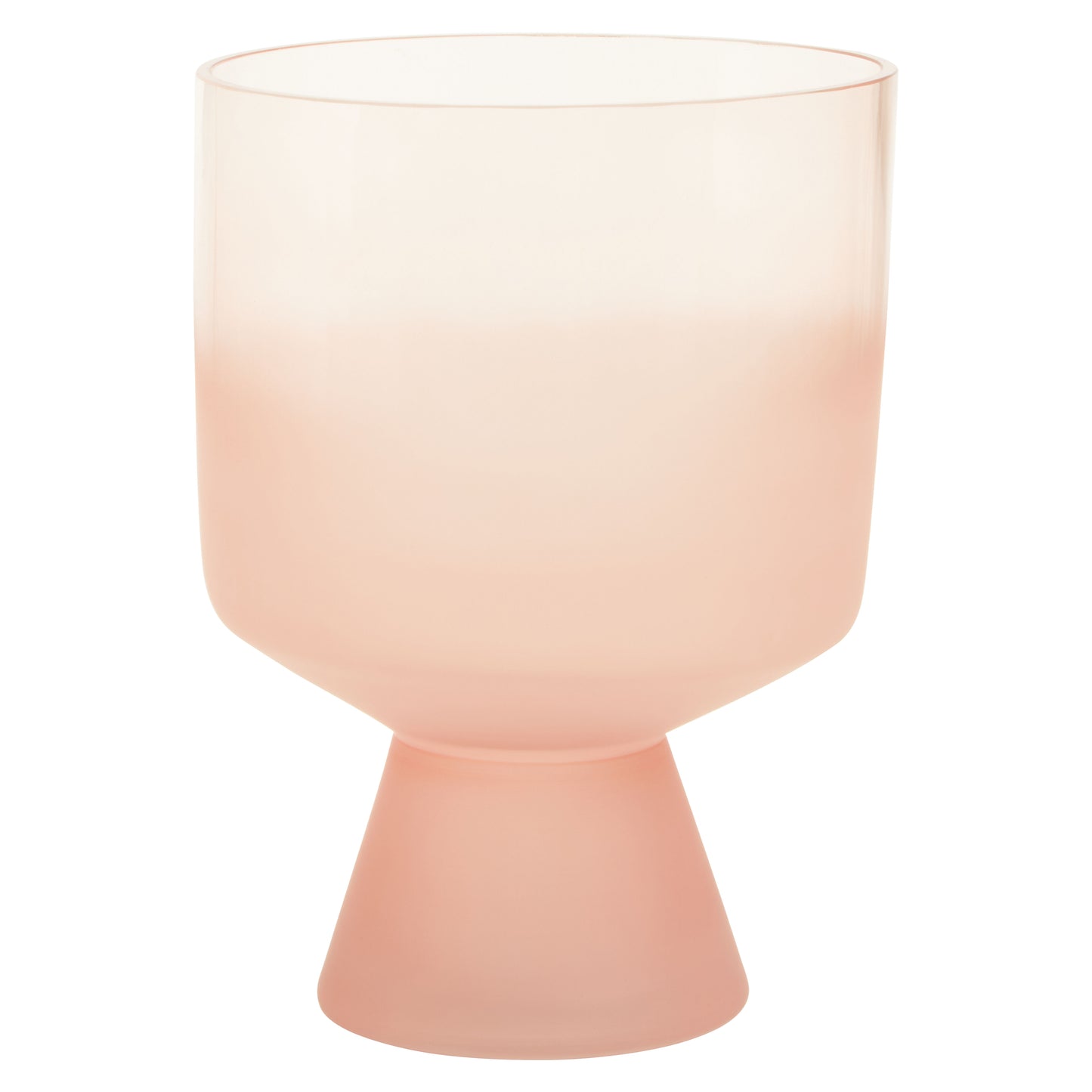 Pink Ombre Glass Vase