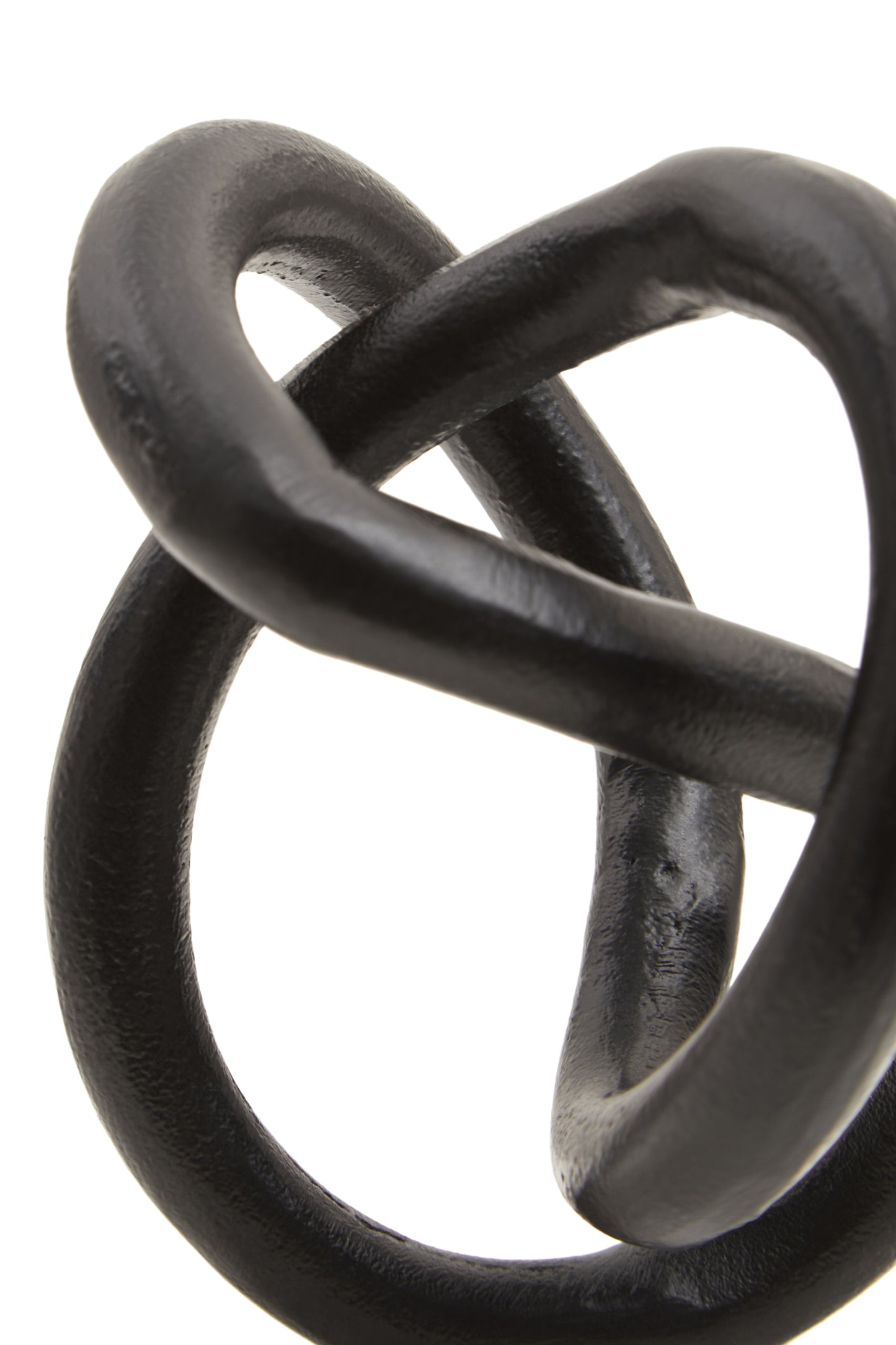 Elegant Decorative Black Knot Sculpture