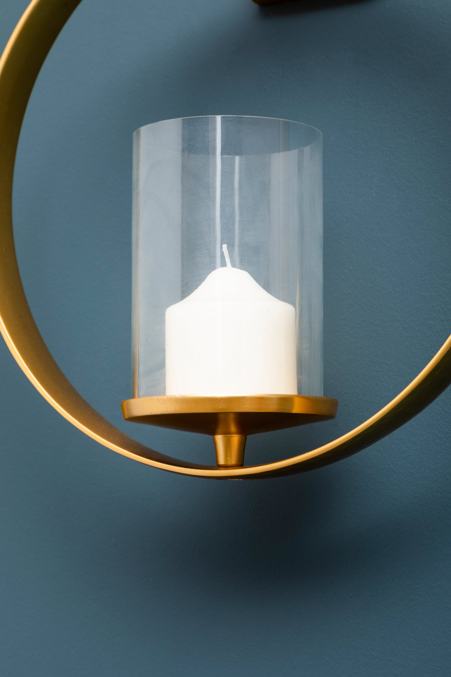 Attractive Gold Circular Wall Sconce