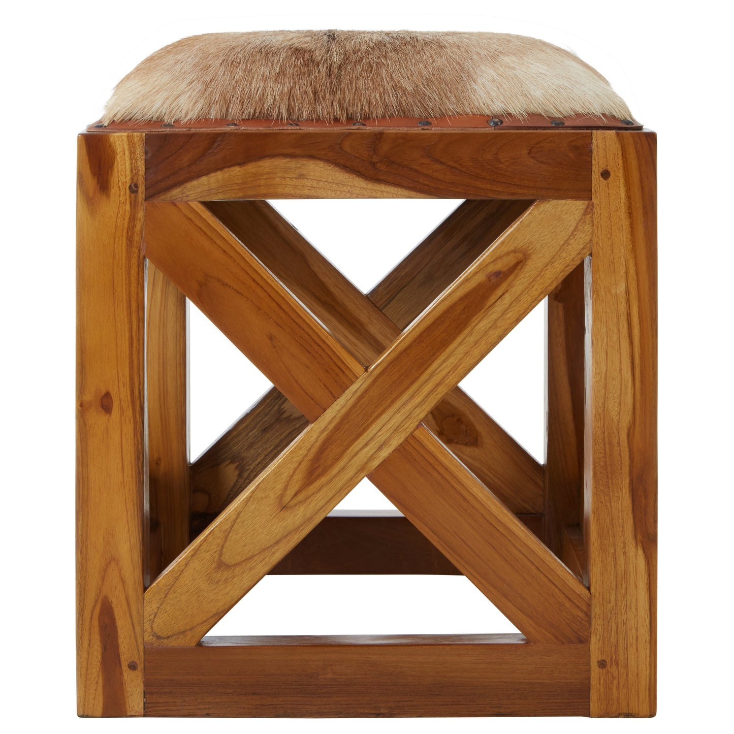 Goat Leather Stool