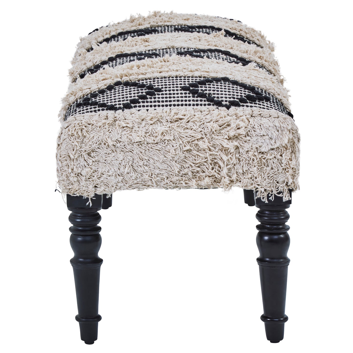 Sheepscombe Black and White Boho Bench