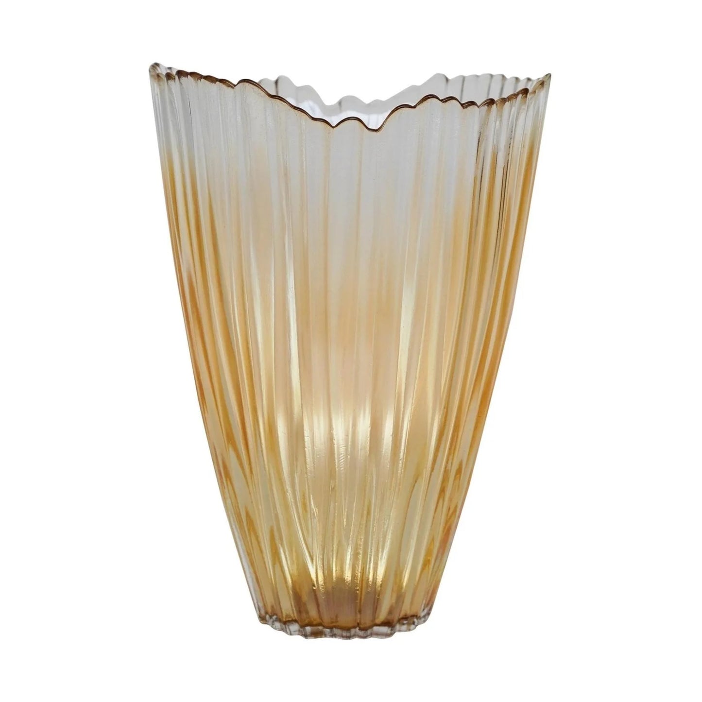 Rippled Glass Vase - Kristia Rose Collections