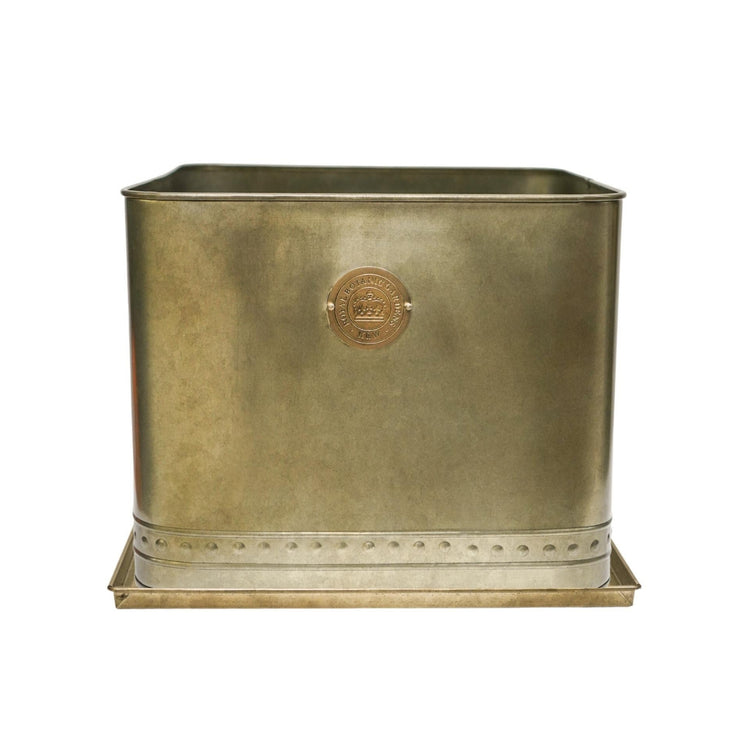 Kew Regency Outdoor Planter in Aged Brass or Copper