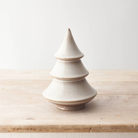 Neutral Ceramic Tree Decoration