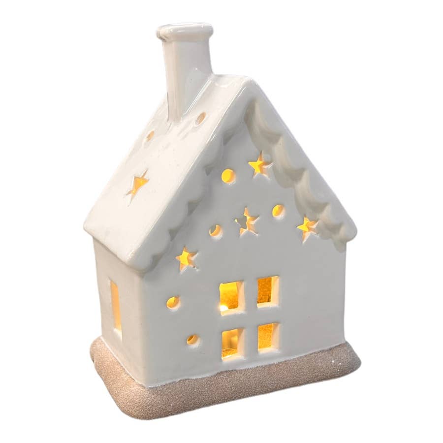 Ceramic Christmas House LED 15cm