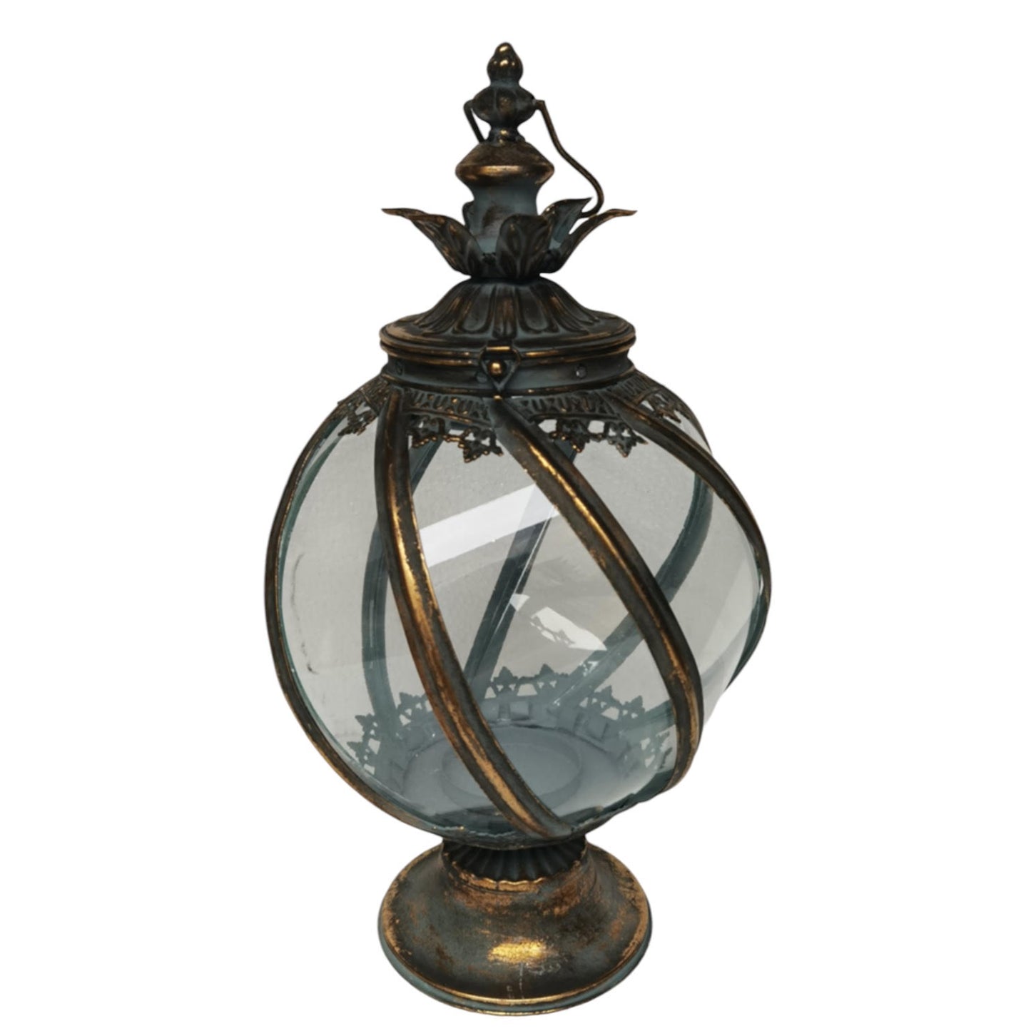 Antique Finish Globe Style Garden Lantern