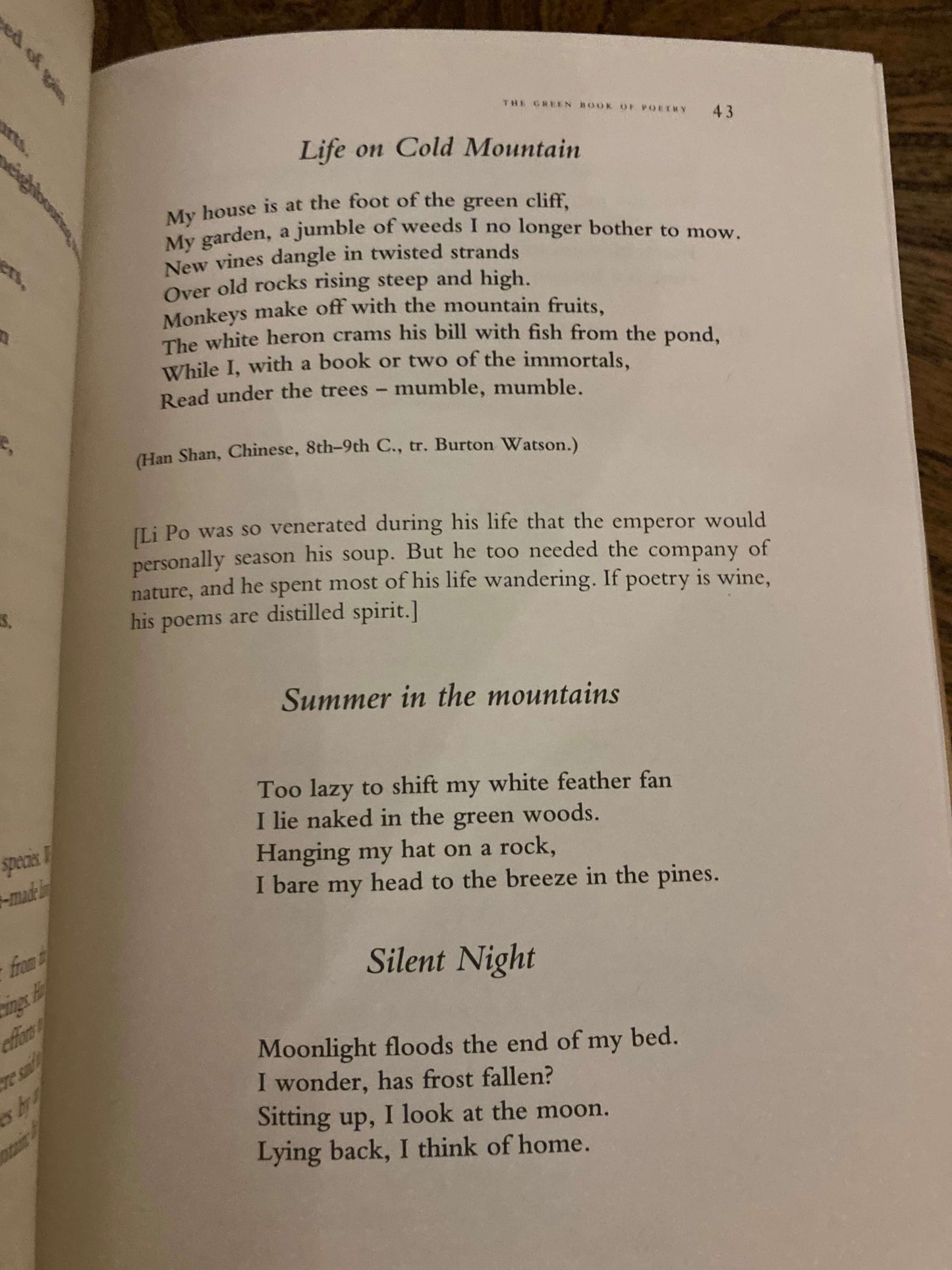 The Green Book of Poetry ( Coffee Table Styling )