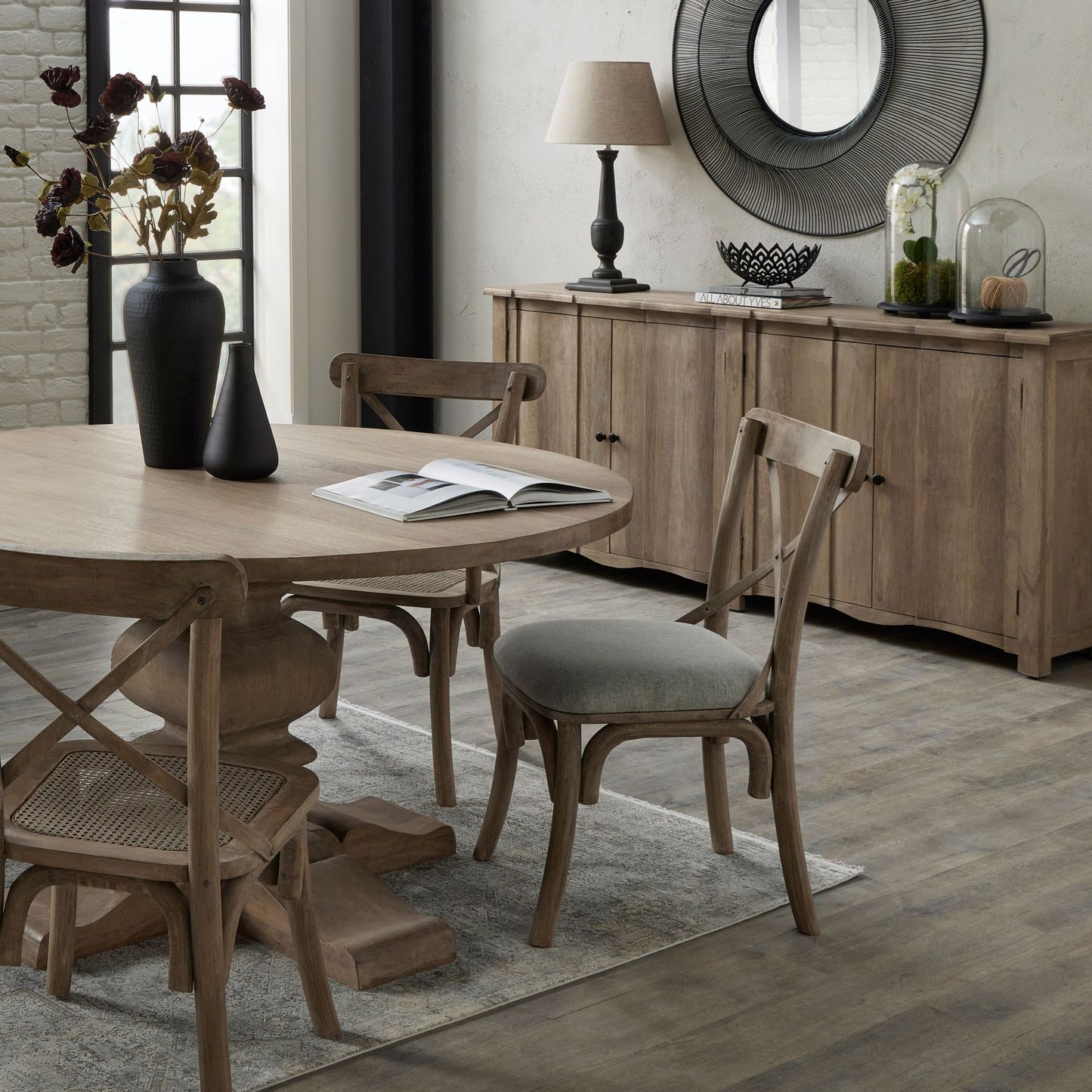 French Style 4 Door Sideboard - Kristia Rose Collections