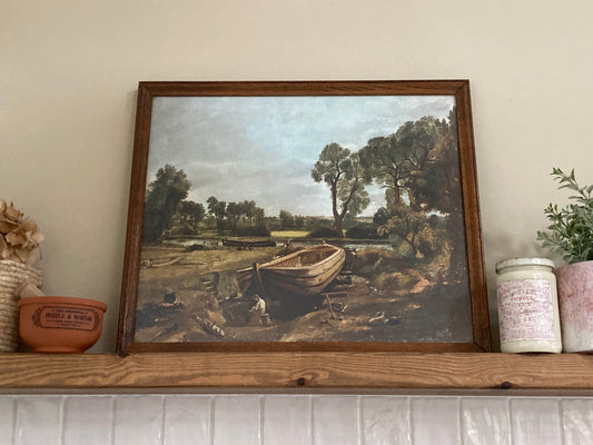 Vintage John Constable Print in Quality Wood Frame - Kristia Rose Collections