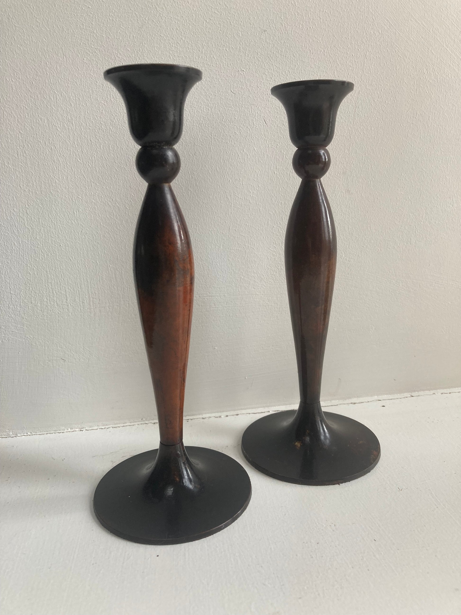 Set of 2 Vintage Indian Candlesticks - Kristia Rose Collections