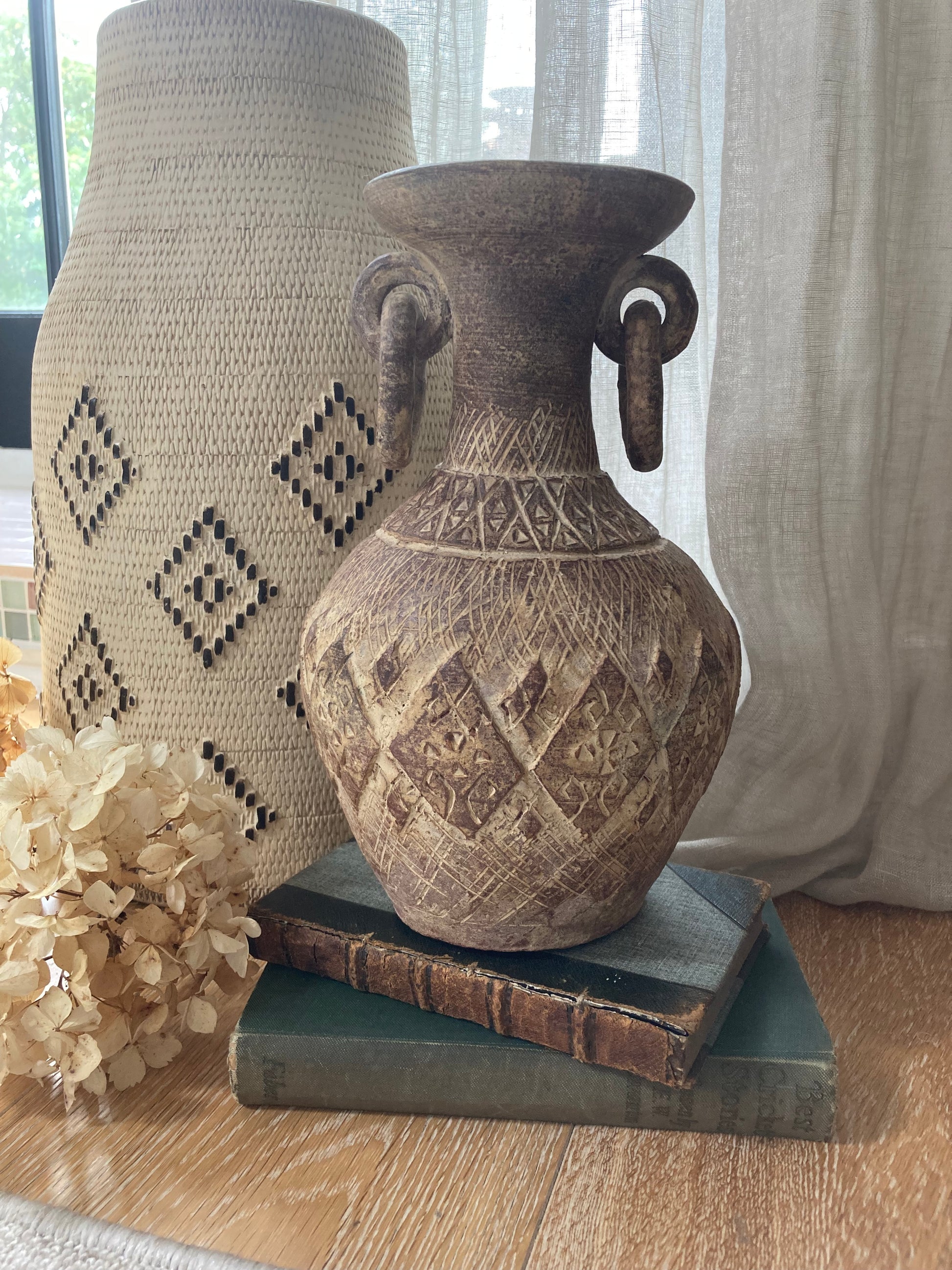 Terracotta Tribal Inspired Vase - Kristia Rose Collections