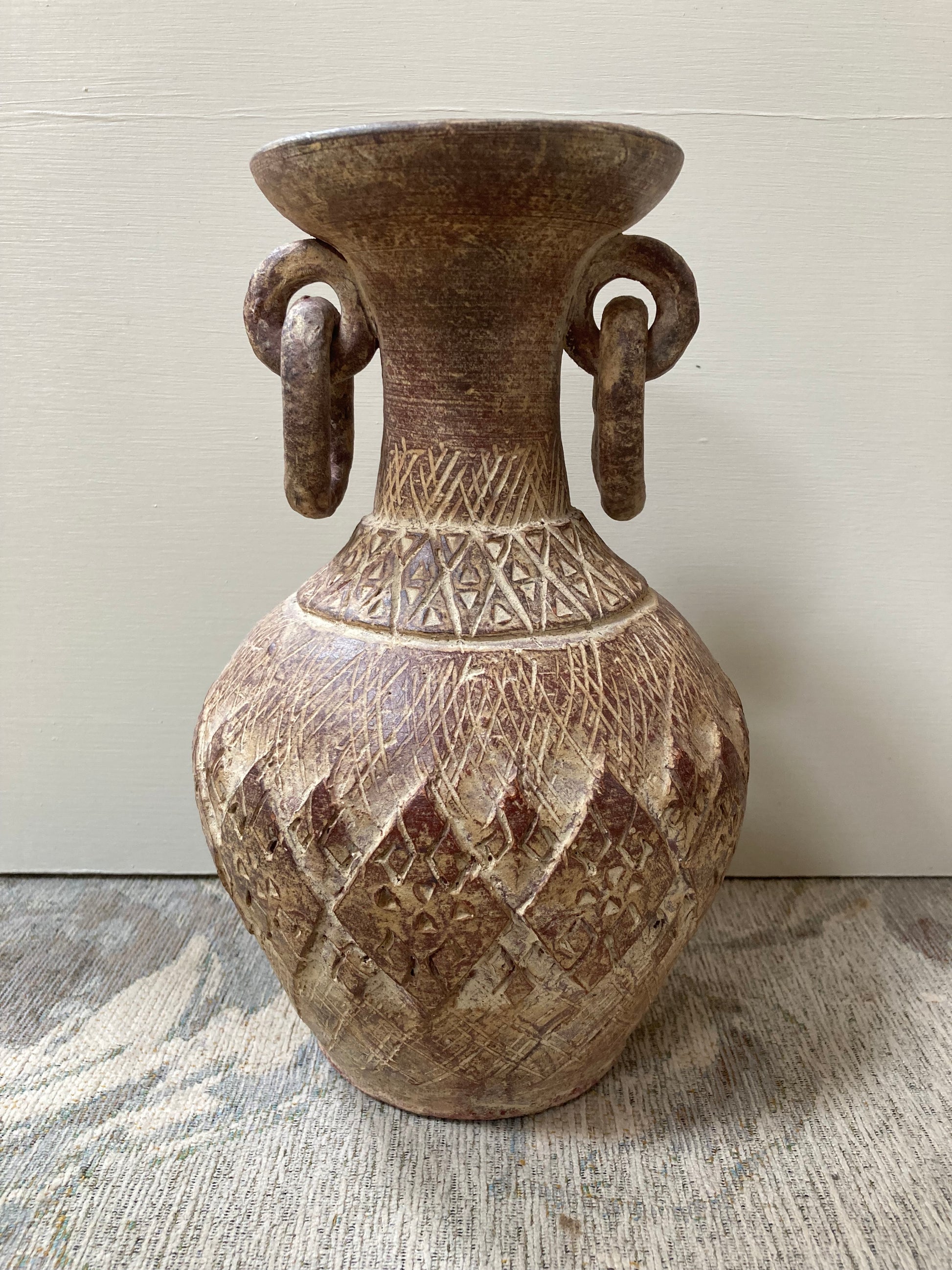 Terracotta Tribal Inspired Vase - Kristia Rose Collections