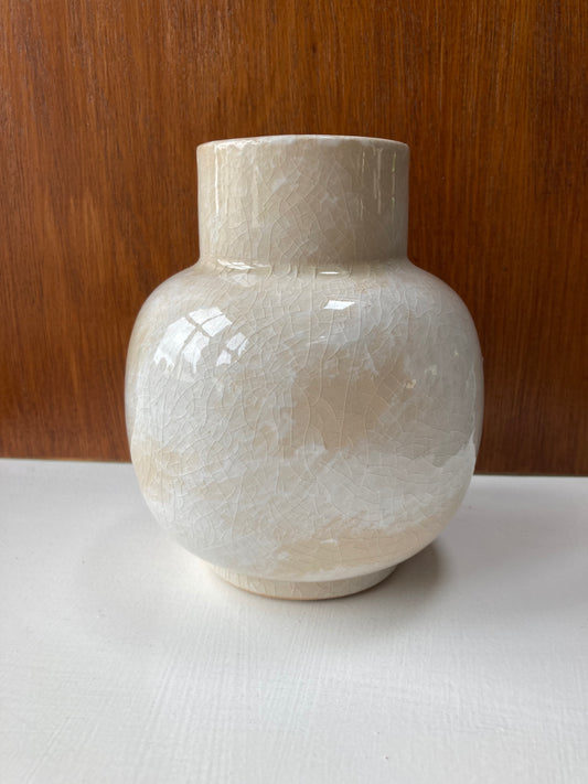 Marbled Ceramic Crackle Effect Vase Large - Kristia Rose Collections