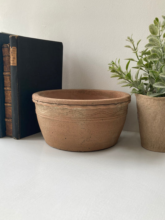 Terracotta Cement Bowl - Kristia Rose Collections