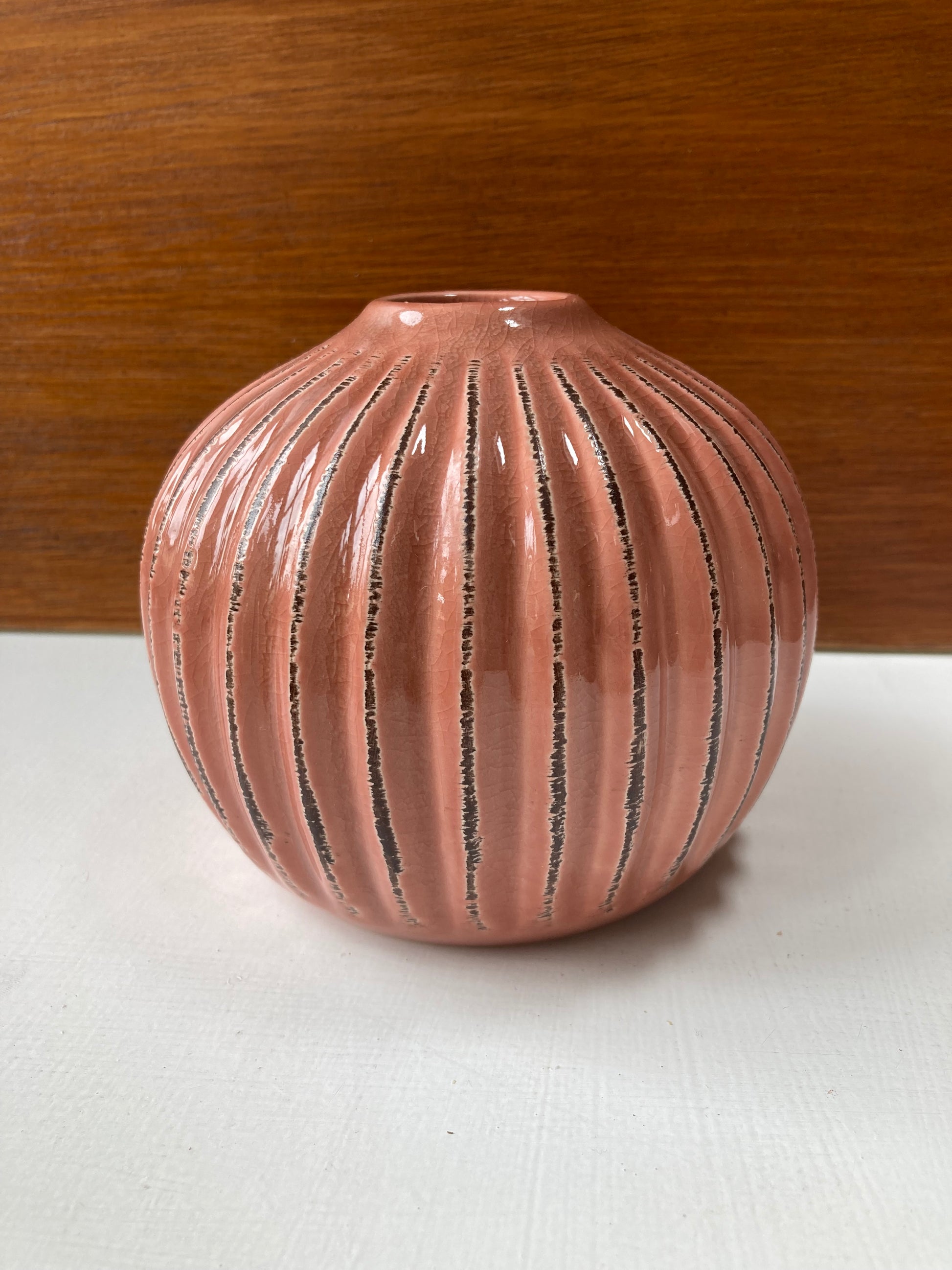 Pink Distressed Ceramic Vase - Kristia Rose Collections