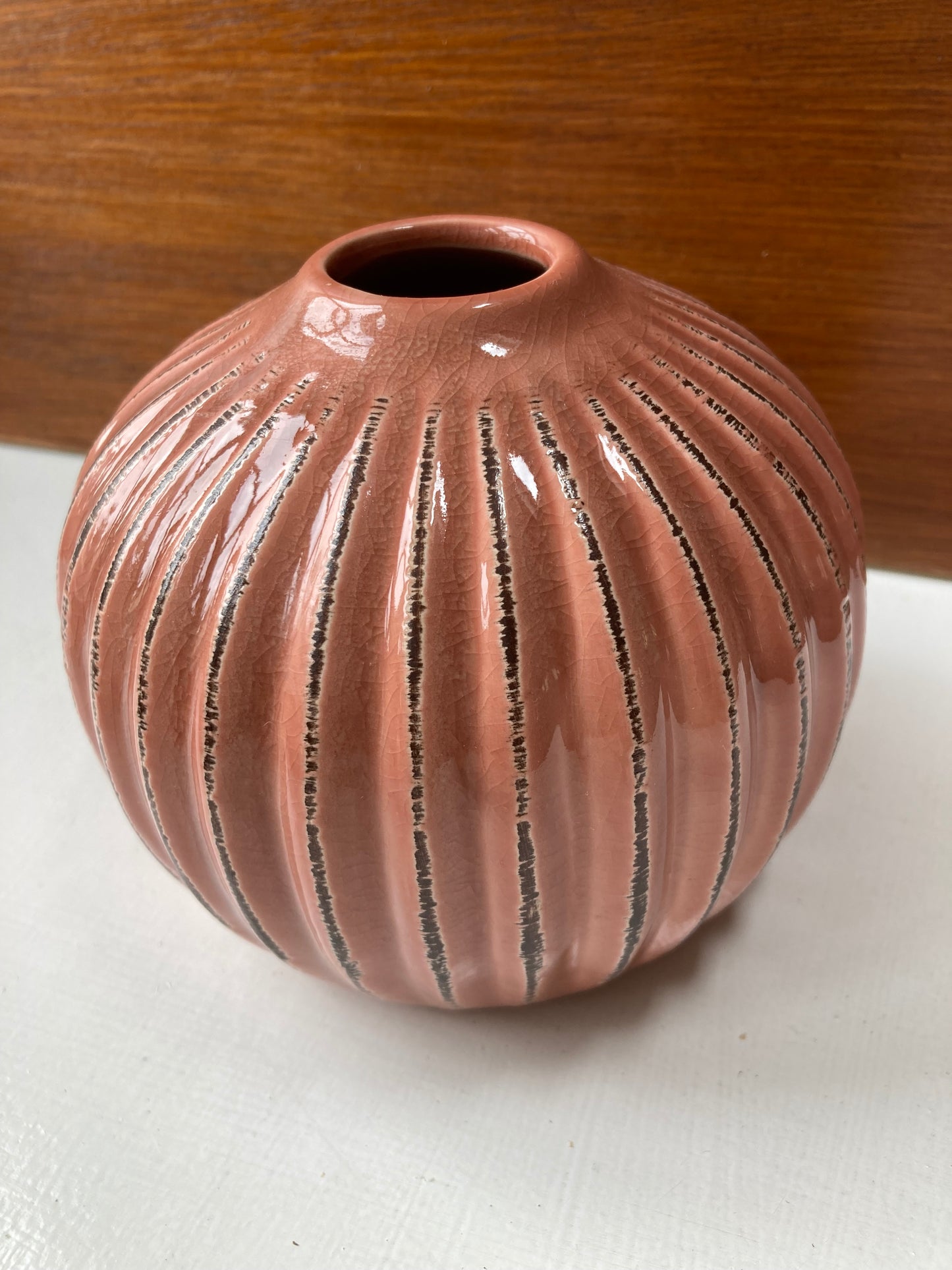 Pink Distressed Ceramic Vase - Kristia Rose Collections