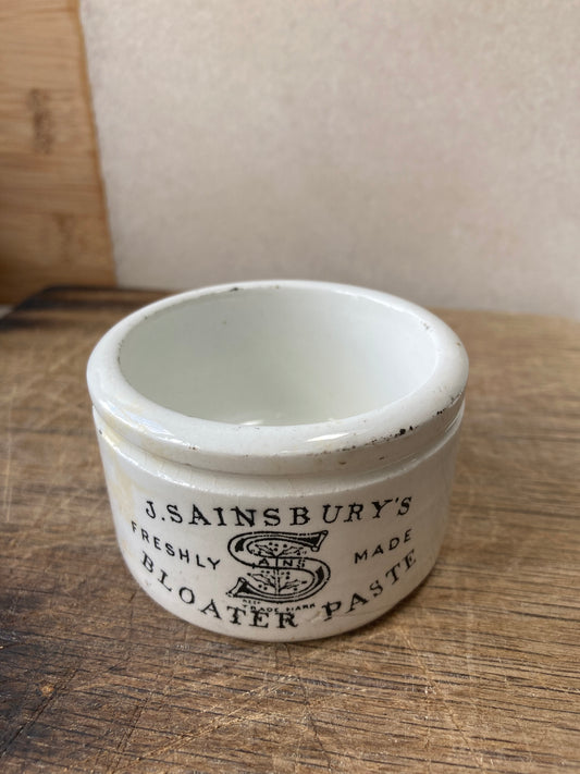 Vintage Sainsbury’s Bloater Paste Pot - Kristia Rose Collections