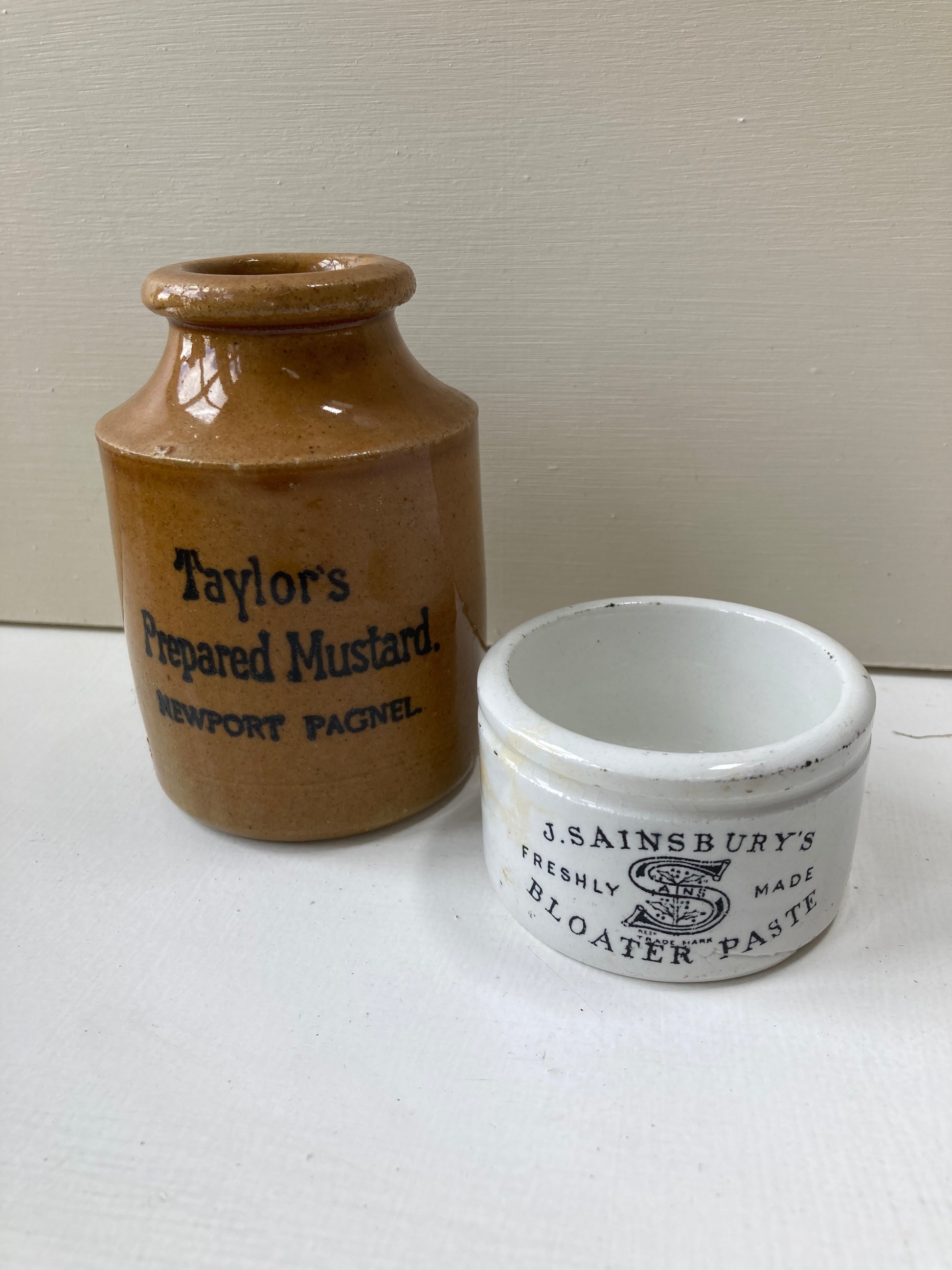 Vintage Caramel Colour Taylor’s Mustard Pot - Kristia Rose Collections