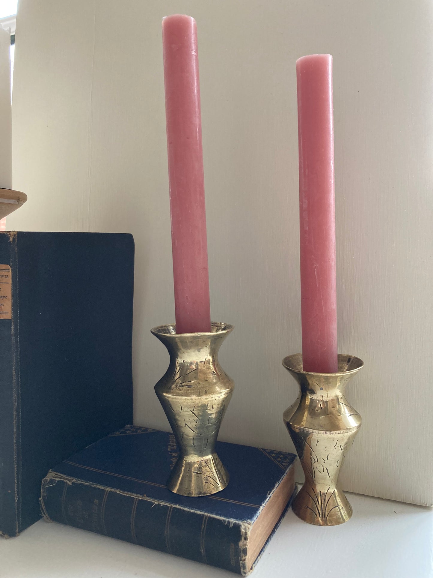 Brass Bud Vase Pair / Candlesticks - Kristia Rose Collections