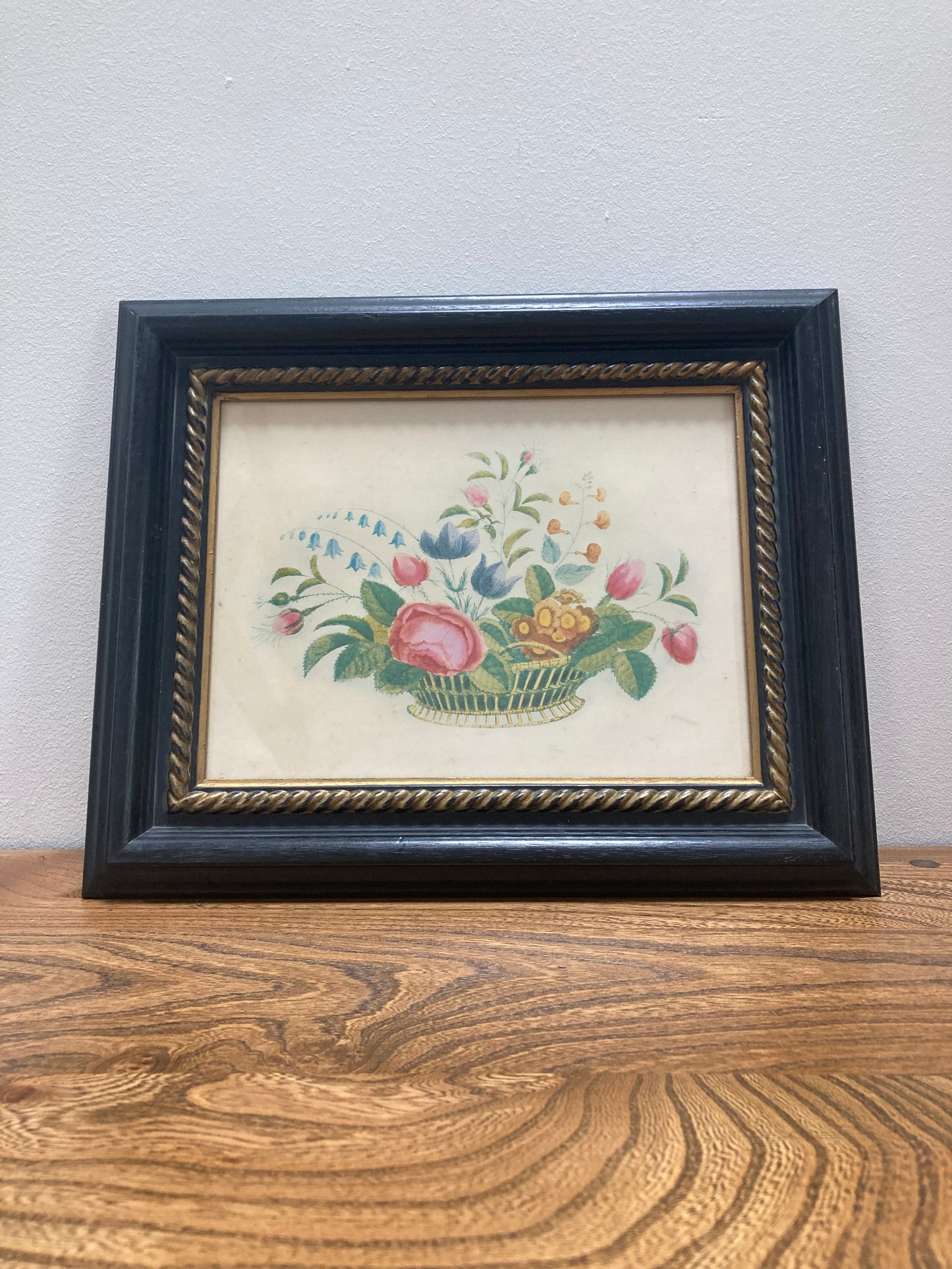 Vintage Floral Print in Frame