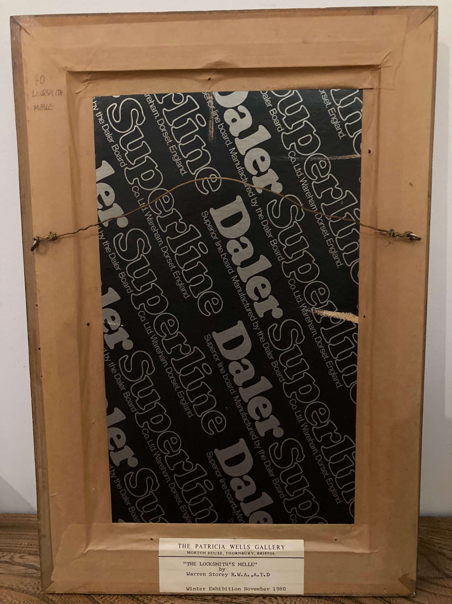 Original Warren Storey oil painting Mediterranean street scene