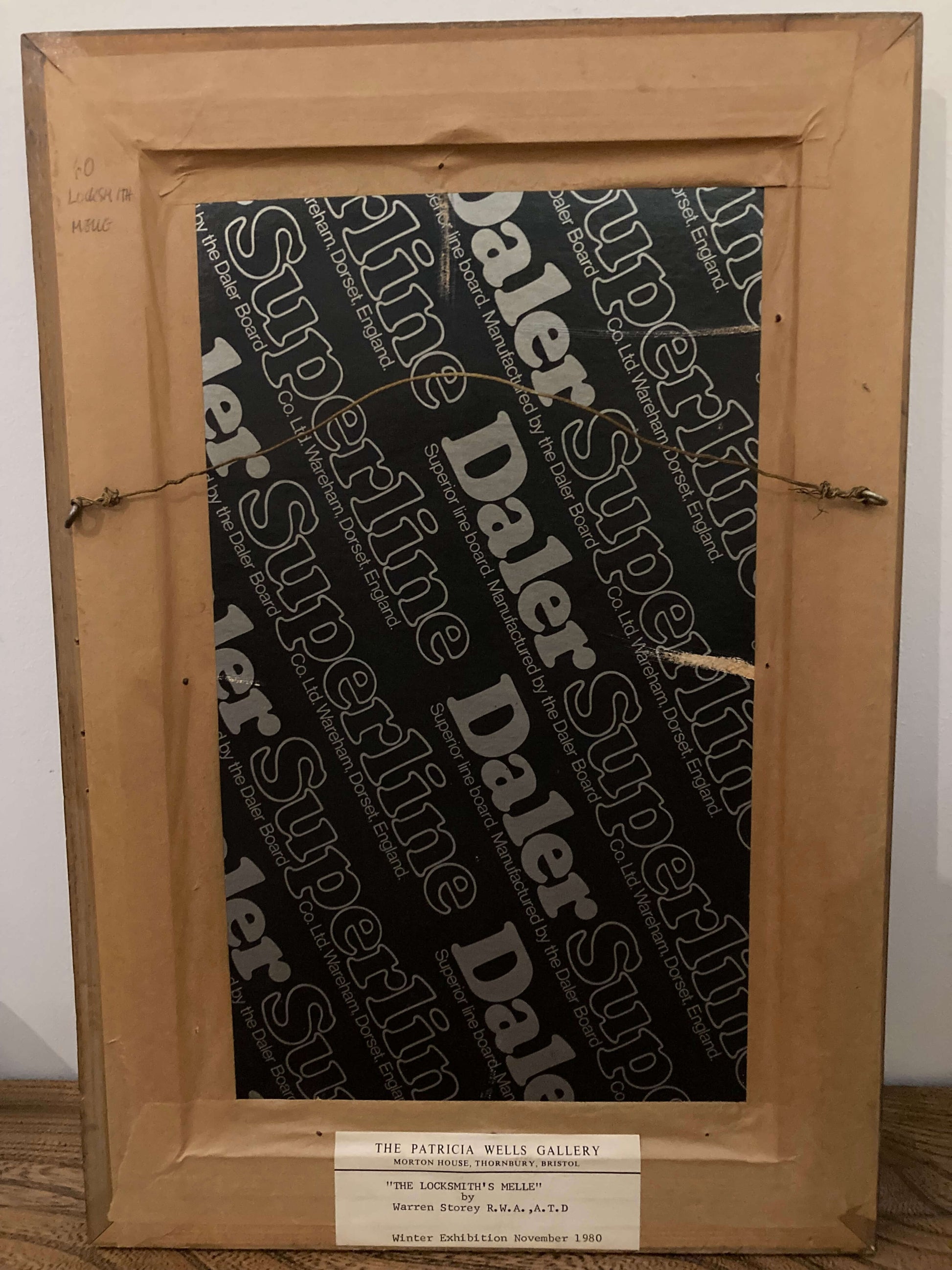 Original Warren Storey oil painting Mediterranean street scene